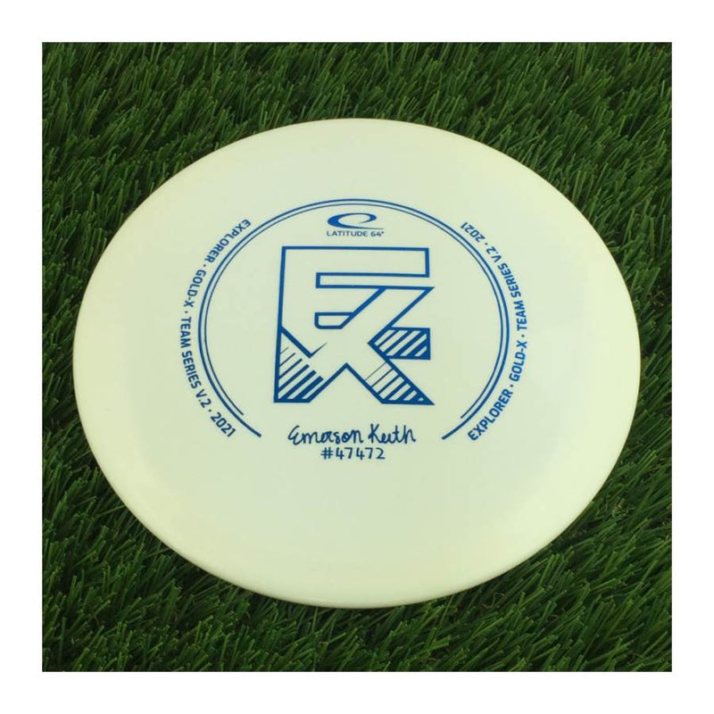 Latitude 64 Gold X-Blend Explorer with Emerson Keith 2021 Team Series Stamp - 176g - Solid White