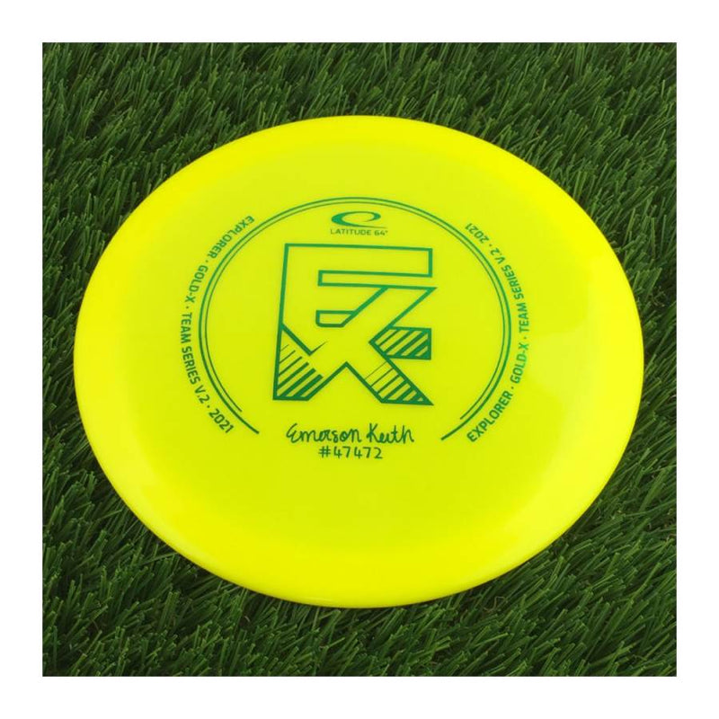 Latitude 64 Gold X-Blend Explorer with Emerson Keith 2021 Team Series Stamp - 171g - Solid Yellow