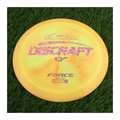 Discraft ESP Force with Paul McBeth - 5x World Champion Signature Stamp - 174g - Solid Orange