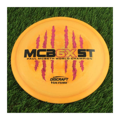 Discraft ESP Swirl Vulture with McBeast 6X Claw PM World Champ Stamp - 174g - Solid Orange