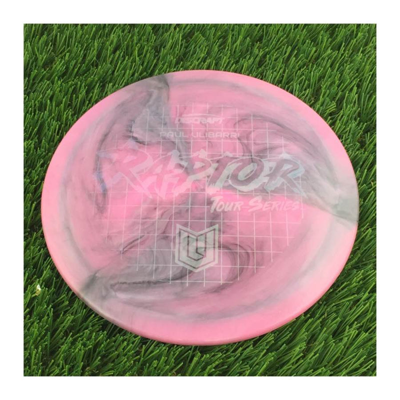 Discraft ESP Swirl Raptor with Paul Ulibarri Tour Series 2022 Stamp - 174g - Solid Dark Pink