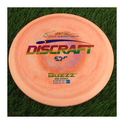 Discraft ESP Buzzz with Paul McBeth - 6x World Champion Signature Stamp - 177g - Solid Pale Orange