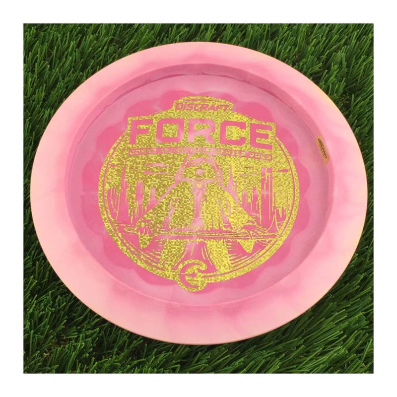 Discraft ESP Swirl Force with Corey Ellis Tour Series 2023 Stamp - 174g - Solid Pink