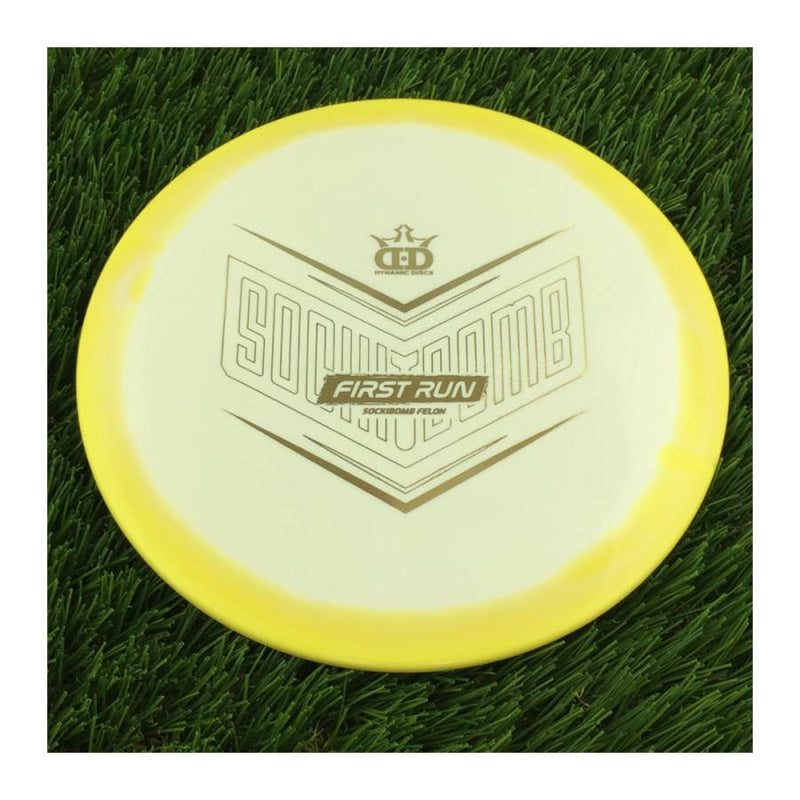 Dynamic Discs Supreme Orbit Sockibomb Felon with First Run Stamp - 175g - Solid Yellow