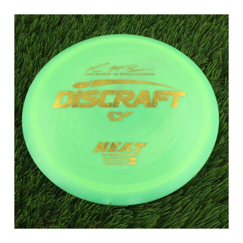 Discraft ESP Heat with Paul McBeth - 6x World Champion Signature Stamp - 172g - Solid Light Green