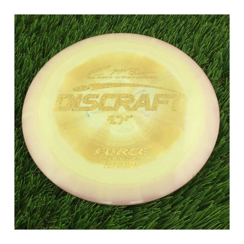 Discraft ESP Force with Paul McBeth - 6x World Champion Signature Stamp - 172g - Solid Pale Cream