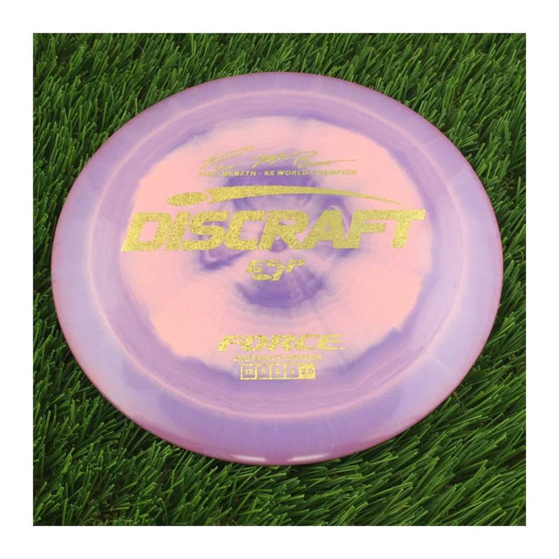 Discraft ESP Force with Paul McBeth - 6x World Champion Signature Stamp - 172g - Solid Purple