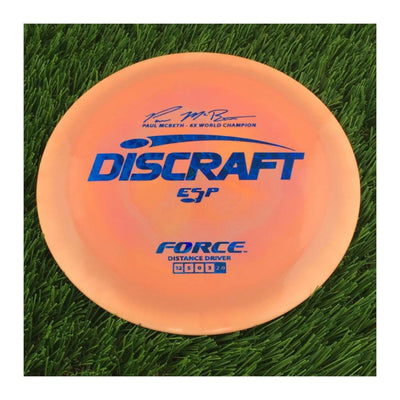 Discraft ESP Force with Paul McBeth - 6x World Champion Signature Stamp - 172g - Solid Pale Orange