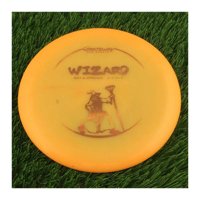 Gateway Diamond Wizard with Walking Wiz Stamp - 175g - Translucent Pale Orange