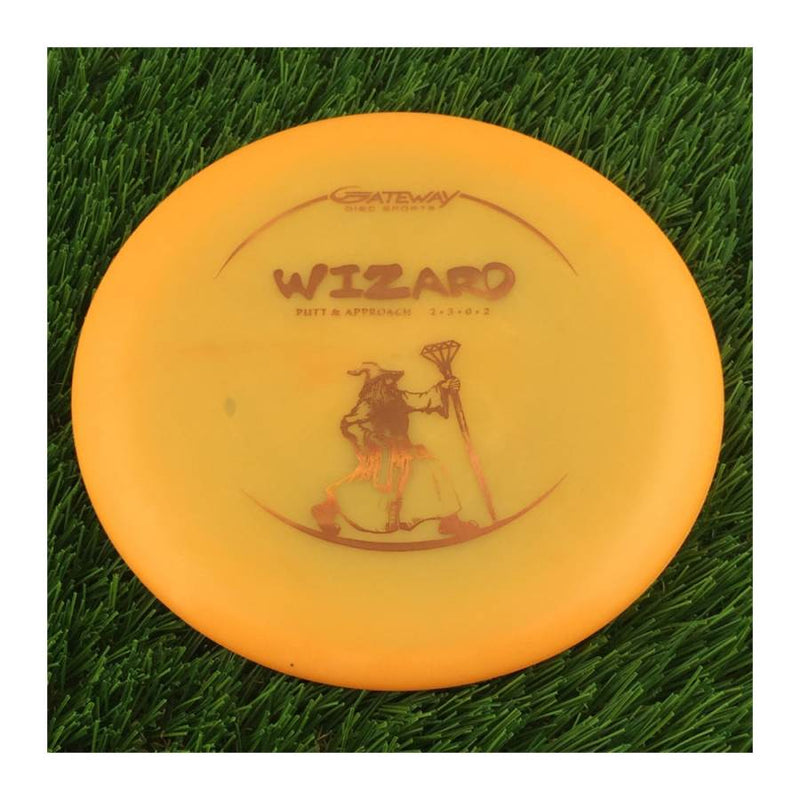 Gateway Diamond Wizard with Walking Wiz Stamp - 175g - Translucent Pale Orange