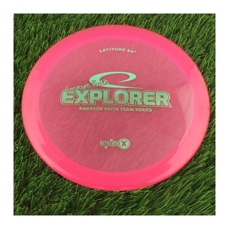 Latitude 64 Opto-X Explorer with Emerson Keith 2019 Team Series Stamp - 176g - Translucent Pink