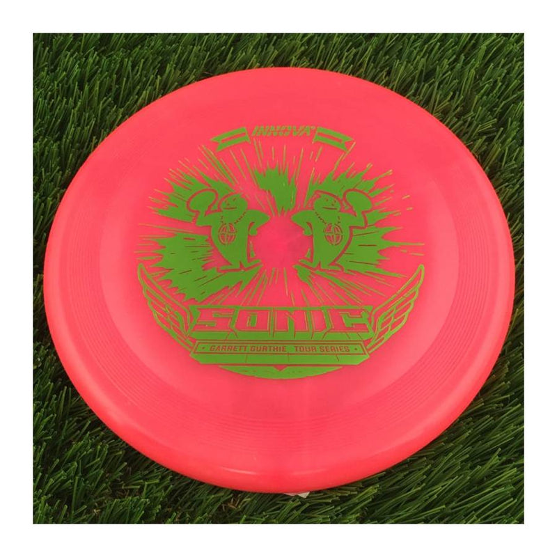 Innova Champion Glow Halo Sonic with Garrett Gurthie Tour Series 2023 Stamp - 175g - Solid Pink