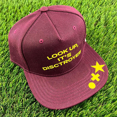 Flat Bill Snap Back - "Look Up, It's Disctroyer!" Cap