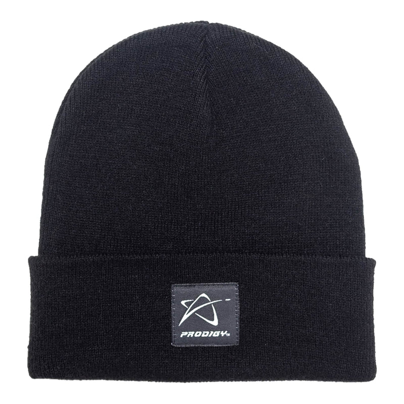 Beanie with Woven Star Logo and Wordmark Label