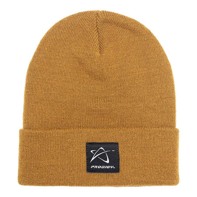 Beanie with Woven Star Logo and Wordmark Label