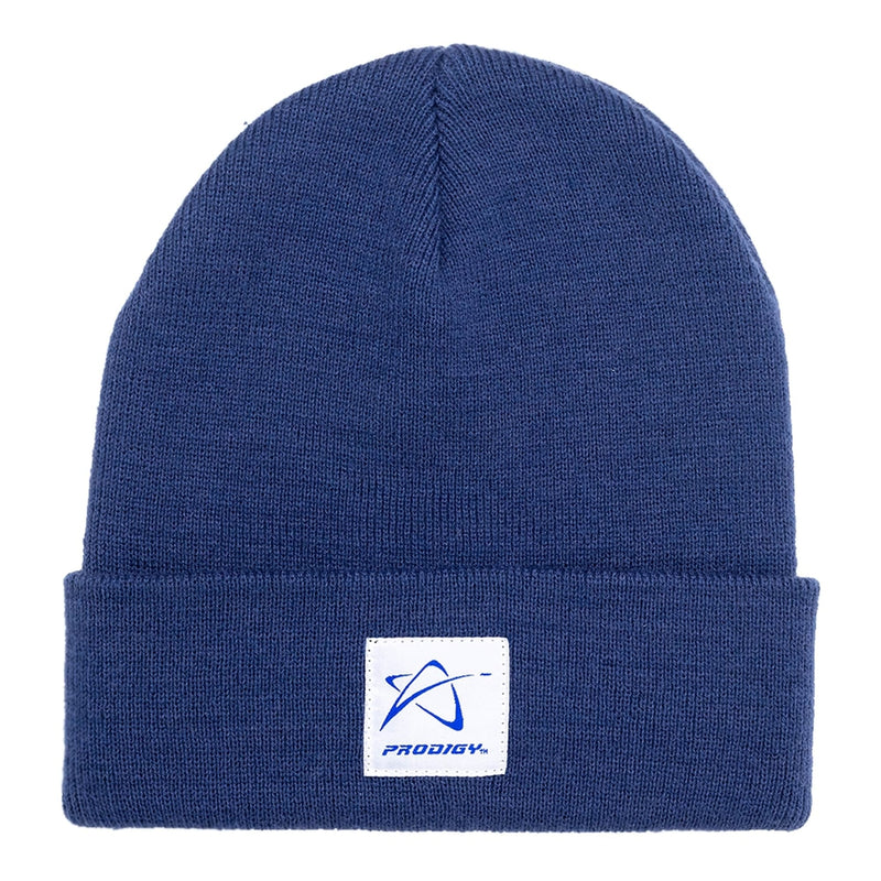 Beanie with Woven Star Logo and Wordmark Label